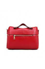 Women PU Doctor Shoulder Bag / Tote / Satchel Pink / Blue / Red / Black