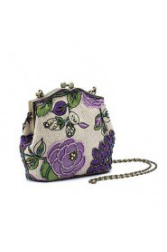 Women's Handmade High grade Retro Beaded Flower Party/Evening Bag