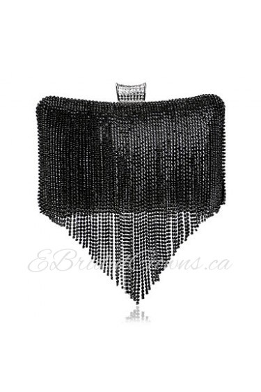 Women Personality Diamonds Tassel Evening Bag