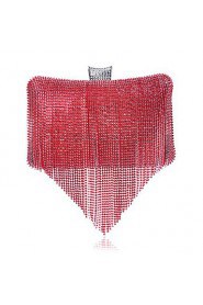 Women Personality Diamonds Tassel Evening Bag