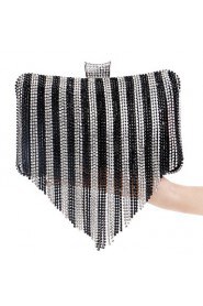 Women Personality Diamonds Tassel Evening Bag