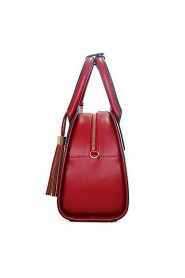 Women PU Hobo Shoulder Bag / Tote White / Red / Black / Khaki