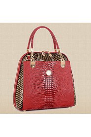 Women PU Shell Shoulder Bag / Tote Blue / Brown / Red / Black