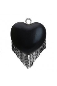 Women Personality Heart shaped Tassel Evening Bag