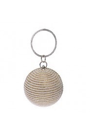 Women Diamonds Pearl Ball Evening Bag