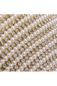 Women Diamonds Pearl Ball Evening Bag