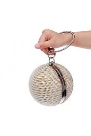 Women Diamonds Pearl Ball Evening Bag