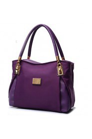 Women Nylon Barrel Shoulder Bag / Tote Purple / Blue / Black