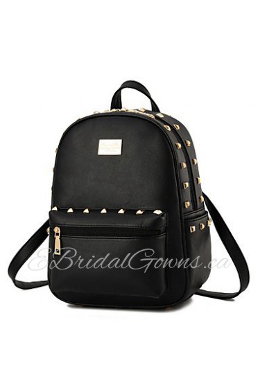 Women's Fashion Casual PU Leather Backpack