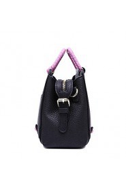 Women's PU Tote Bag/Single Shoulder Bag/Crossbody Bags Black