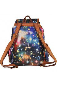 Women Sports / Shopping Canvas Toggle Backpack