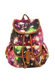 Women Sports / Shopping Canvas Toggle Backpack