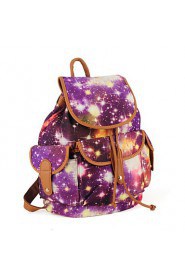 Women Sports / Shopping Canvas Toggle Backpack