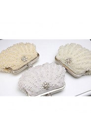 Women Elegant Noble Pearl Rhinestone Evening Bag