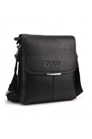 Men's Soft PU Leather Flap Top Casual Business Crossbody Bag