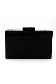 Women Casual / Event/Party Metal Evening Bag Black / Multi color