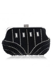 Women Pearl Diamonds Evening Bag