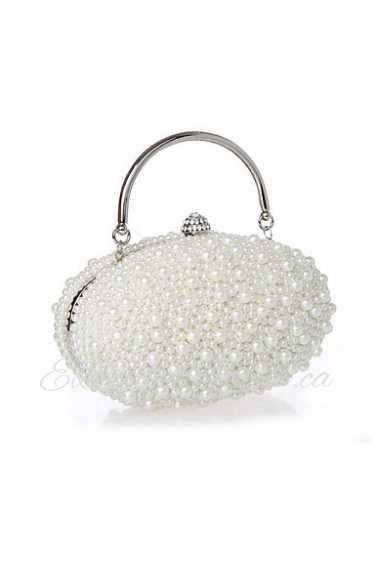 Handbag Silk Evening Handbags/Mini Bags With Pearl