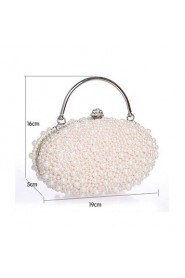 Handbag Silk Evening Handbags/Mini Bags With Pearl