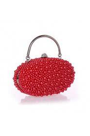 Handbag Silk Evening Handbags/Mini Bags With Pearl