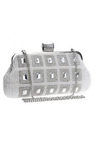 Women Pearl Diamonds Evening Bag