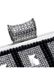 Women Pearl Diamonds Evening Bag