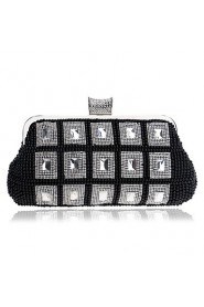 Women Pearl Diamonds Evening Bag