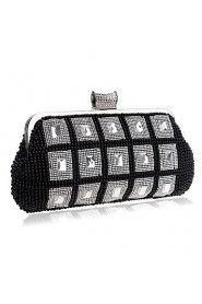 Women Pearl Diamonds Evening Bag