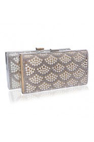 Women Elegant High grade Pearl Diamonds Evening Bag