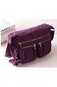 Women Nylon Sling Bag Shoulder Bag Purple / Blue / Green / Red / Black