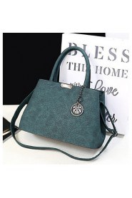 Women PU Shopper Tote Blue / Green / Brown / Black