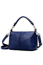 Women PU Shell Shoulder Bag / Tote / Satchel White / Blue / Red / Black