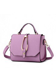 Women PU Flap Shoulder Bag Pink / Purple / Blue / Green / Red / Gray / Black