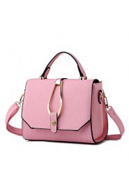 Women PU Flap Shoulder Bag Pink / Purple / Blue / Green / Red / Gray / Black