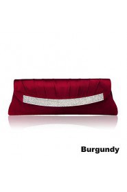 Gorgeous Silk Shell With Austrian Rhinestones Evening Handbags/ Clutches More Colors Available