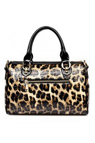 Women PU Duffel Shoulder Bag / Tote Animal Print