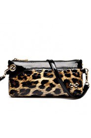 Women PU Duffel Shoulder Bag / Tote Animal Print