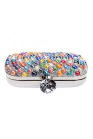 Women Pearl Diamonds Evening Bag