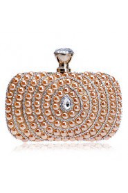 Women Pearl Diamonds Evening Bag
