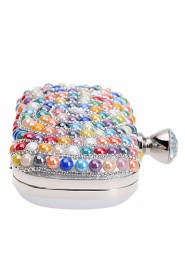 Women Pearl Diamonds Evening Bag