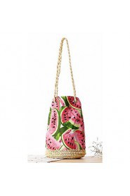 Women Cotton Barrel Tote Multi color