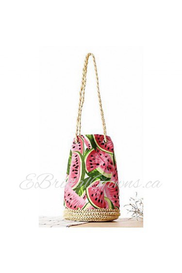 Women Cotton Barrel Tote Multi color