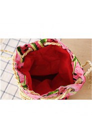 Women Cotton Barrel Tote Multi color