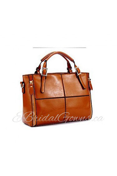 Women Cowhide Doctor Tote Blue / Brown