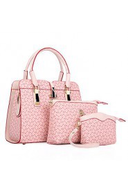 Women PU Doctor Shoulder Bag / Tote Beige / Pink / Blue