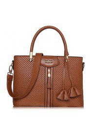 Women Cowhide Doctor Tote Multi color