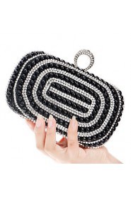 Women Metal Minaudiere Evening Bag Gold / Silver / Black