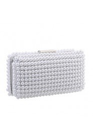 Women Imitation Pearl Shoulder Bag / Clutch / Evening Bag / Wristlet White / Black / Champagne