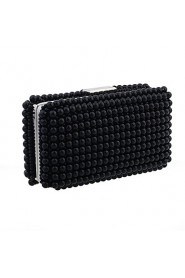 Women Imitation Pearl Shoulder Bag / Clutch / Evening Bag / Wristlet White / Black / Champagne