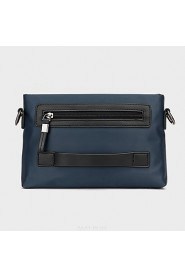 Men PU Messenger Shoulder Bag / Satchel Blue / Black